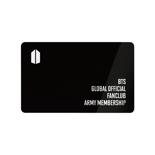 Tarjeta Membresía BTS ARMY Oficial